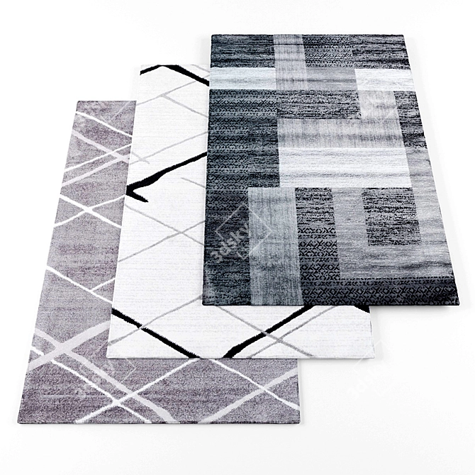 Luxury Collection of 6 Rugs 3D model image 1