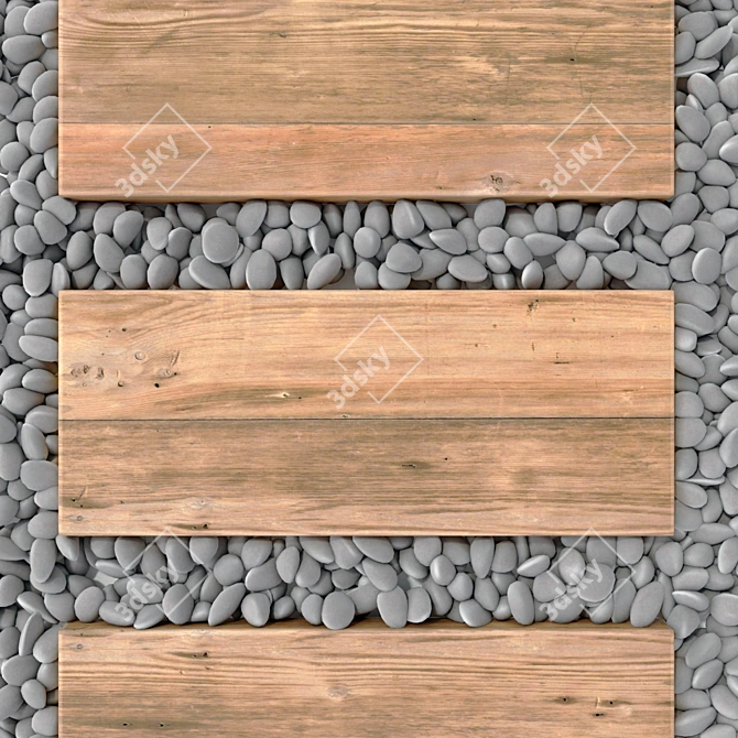 Smooth Pebble Road Collection 3D model image 4