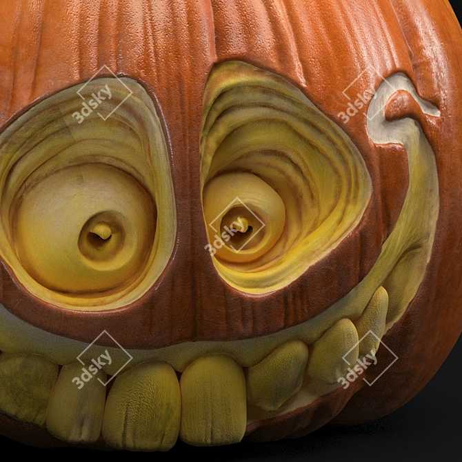 Spooky Halloween Pumpkin 3D model image 6