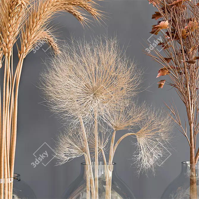 Autumn Splendor Bouquet 3D model image 3