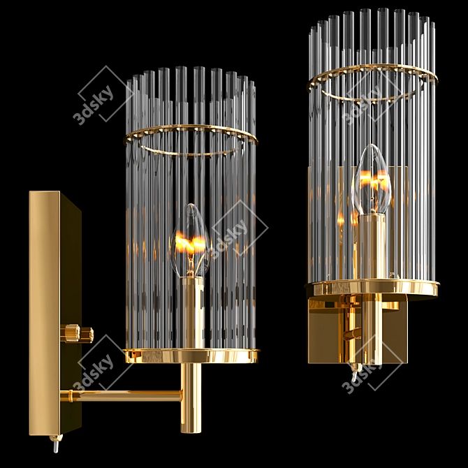 Minimalist Wall Sconce: FORMIA 3D model image 2