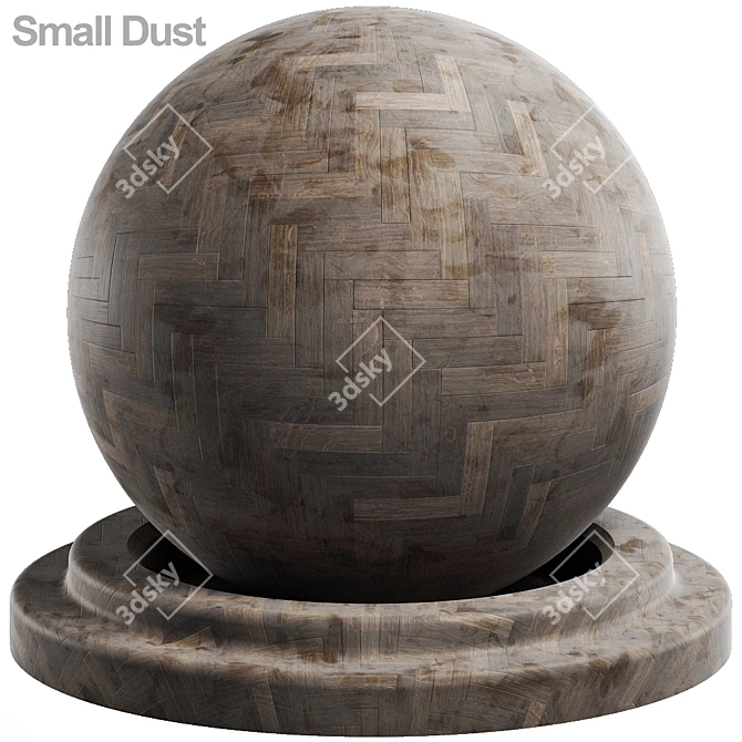 3-in-1 Surface Dust and Herringbone Parquet 3D model image 2