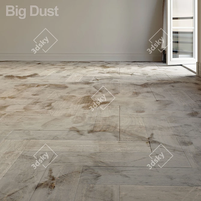 3-in-1 Surface Dust and Herringbone Parquet 3D model image 5