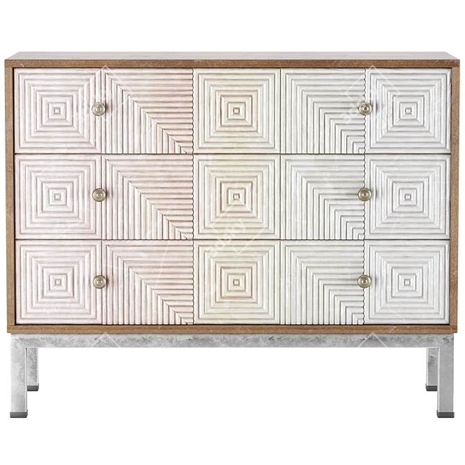 Oakville Oak Chest of Drawers 3D model image 4