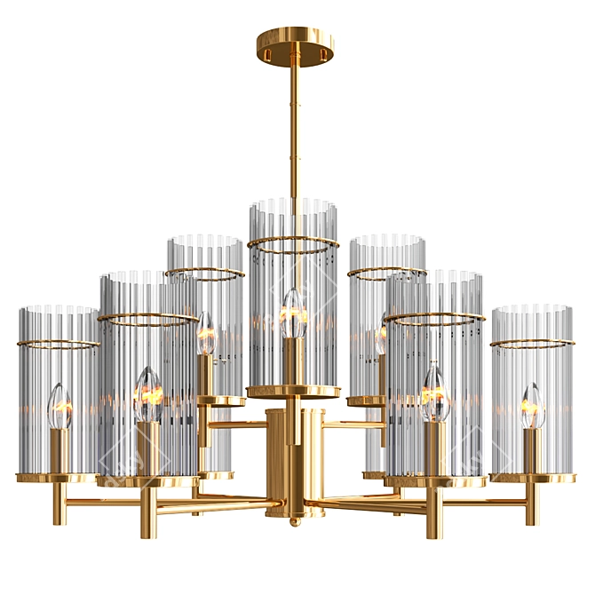 Elegant ODEON Formia Chandelier | Stylish Lighting Solution 3D model image 1