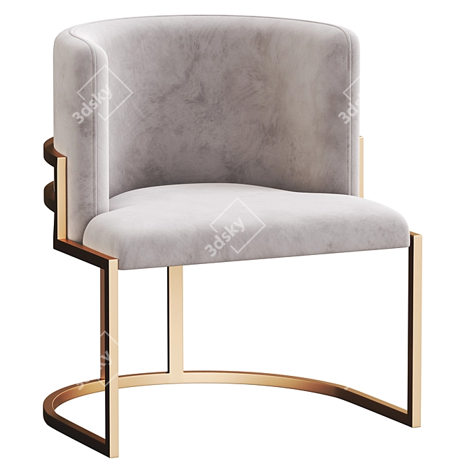 Grisella Modern Armchair: Stylish Comfort for Your Home 3D model image 1