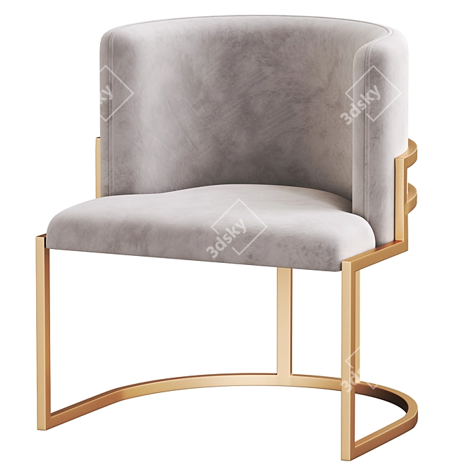 Grisella Modern Armchair: Stylish Comfort for Your Home 3D model image 3