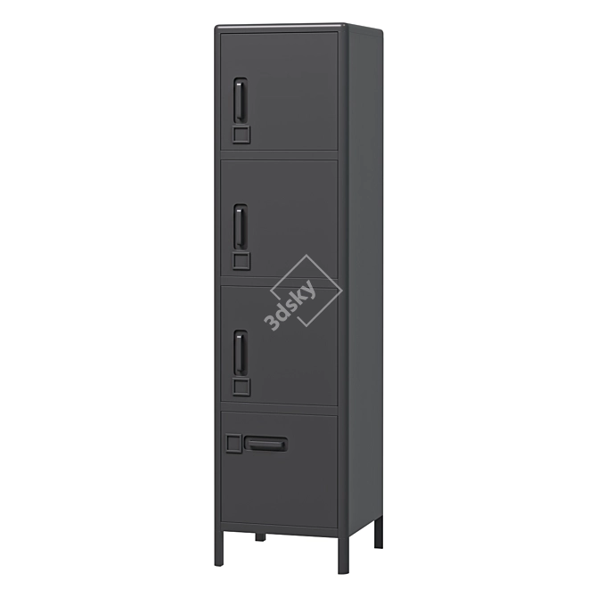 IDÅSEN Tall Storage Cabinet: Stylish, Functional & Spacious 3D model image 1