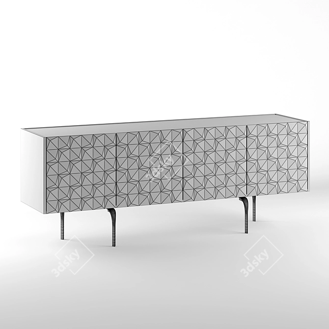 Modern Karo Console - Sleek and Stylish 3D model image 4