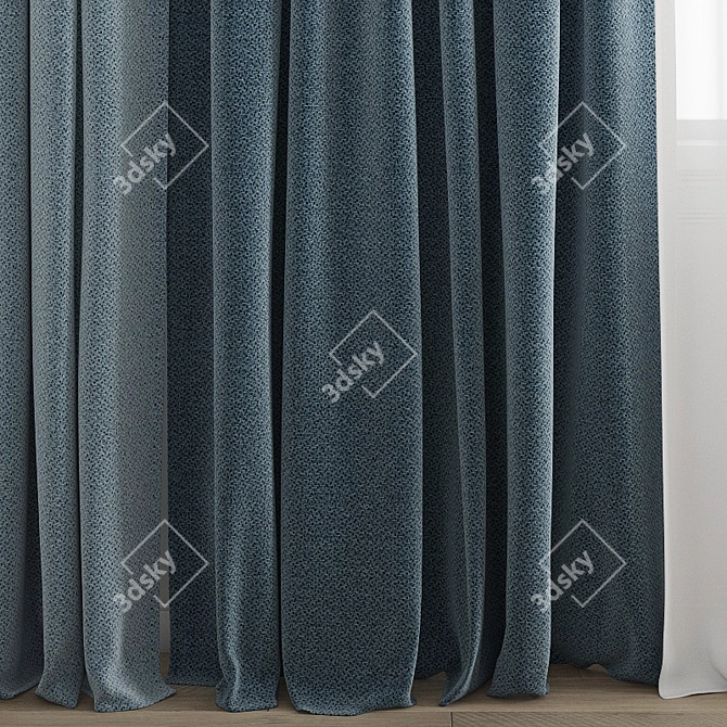 Polygonal Curtain Model 3D model image 2