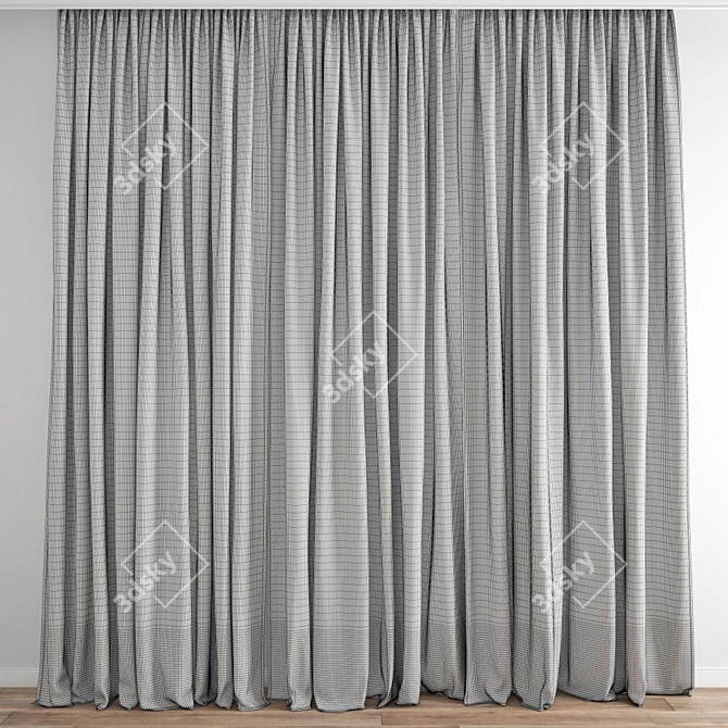 Polygonal Curtain Model 3D model image 4