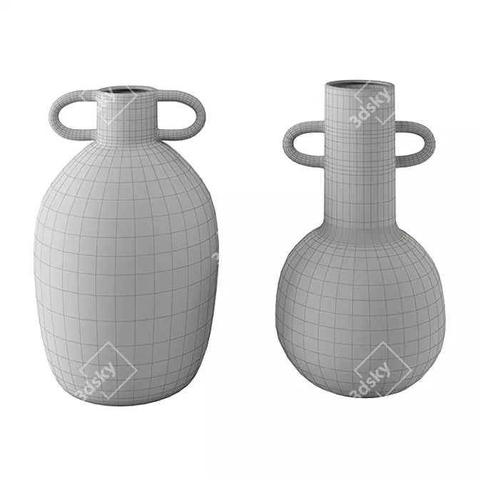 Elegant Tall Vase - DBKD 3D model image 3