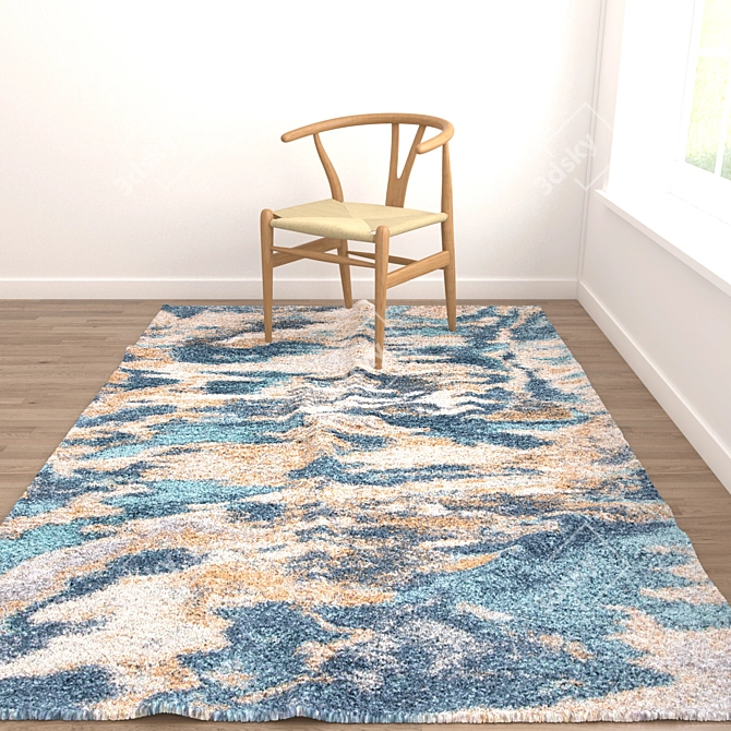 Versatile Set of 8 Rugs: V-Ray & Corona Compatible 3D model image 5