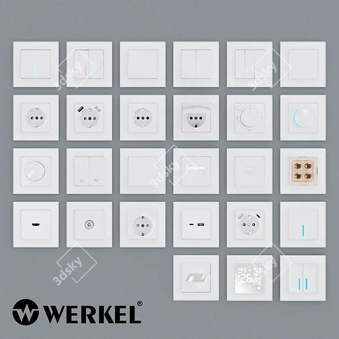 Werkel Smart Home Switching Set 3D model image 1