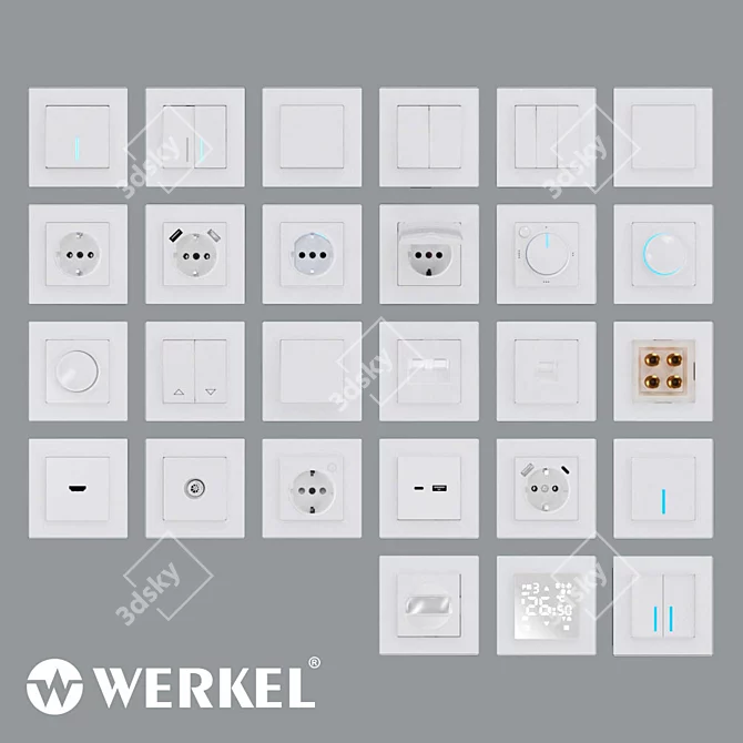 Werkel Smart Home Switching Set 3D model image 3