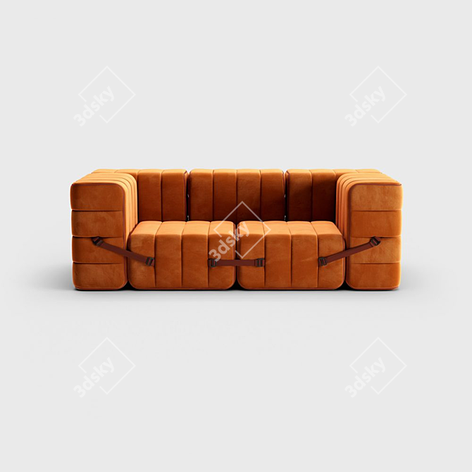 Modular Curt Sofa Set 3D model image 1