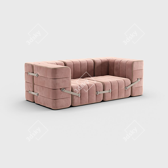 Modular Curt Sofa Set 3D model image 3