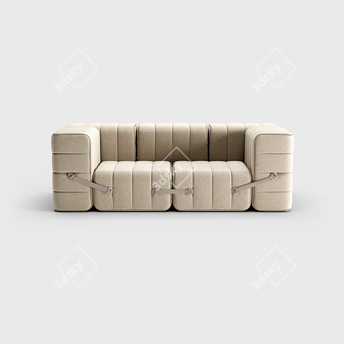 Modular Curt Sofa Set 3D model image 5