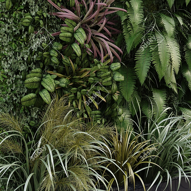 Versatile Greenwall Set 174 3D model image 5