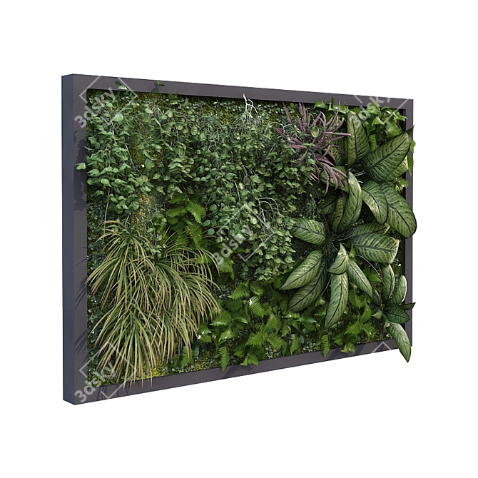 Lush Greenwall Set 175 - Stylish and Sustainable 3D model image 6