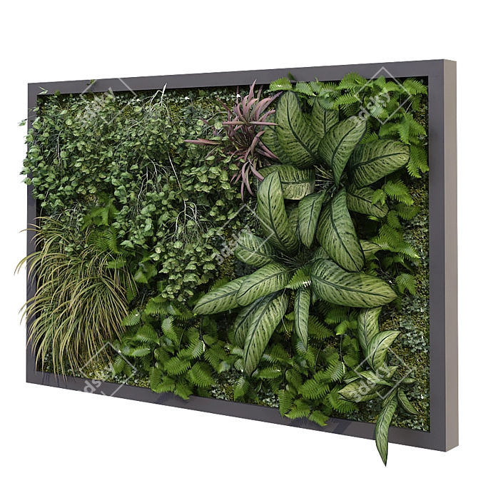 Lush Greenwall Set 175 - Stylish and Sustainable 3D model image 1