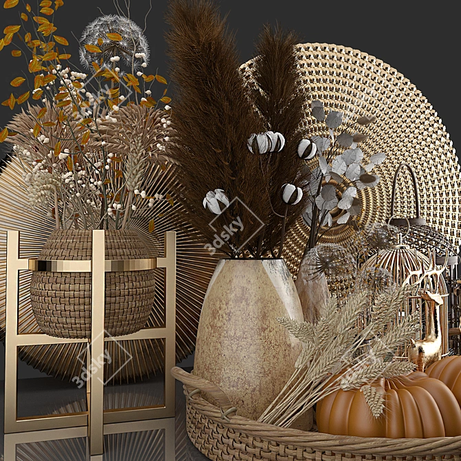 Modern Decorative Set 005 3D model image 3