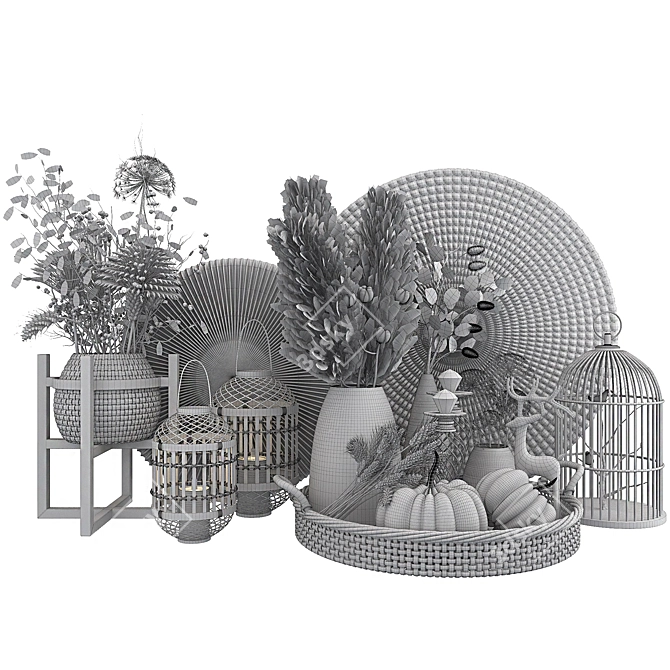 Modern Decorative Set 005 3D model image 11