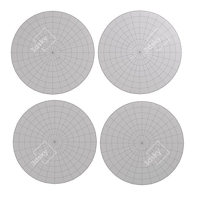 Stylish Round Rugs for Modern Homes 3D model image 2