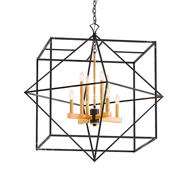 Elegant Roxton Chandelier: Artcraft AC11208 3D model image 1