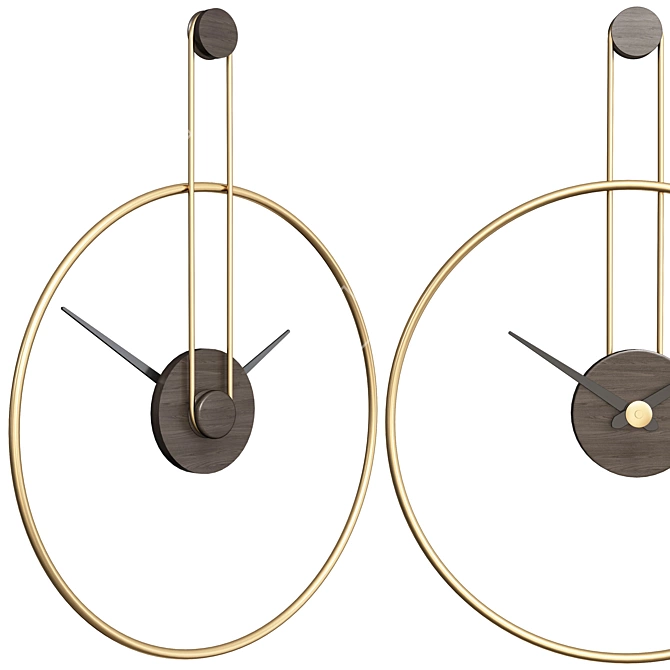 Timeless Elegance: Stylish Clock Collection 3D model image 3