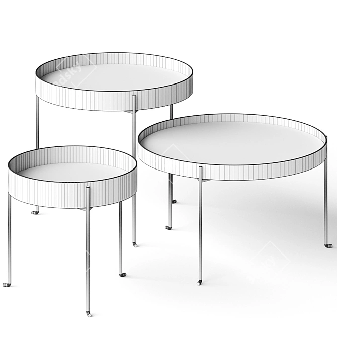 Salvatori Pietra Coffee Table: Sleek and Sophisticated 3D model image 2