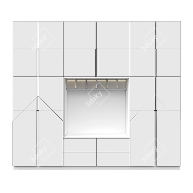 Efficient Vertical Storage Solution 3D model image 2