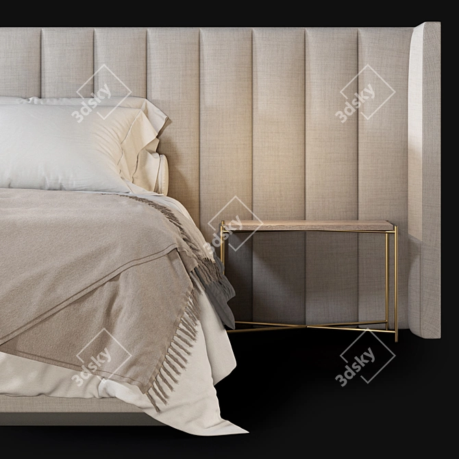 Elegant PROVENCE Sofa: High Quality, V-Ray Render Compatibility 3D model image 3