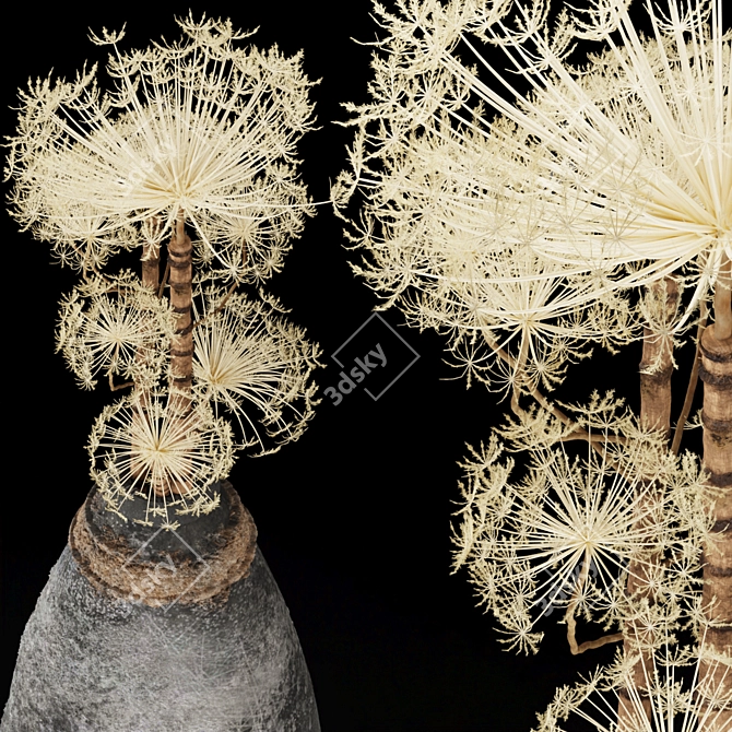 Title: Botanical Elegance: Bouquet of Berenklauw 3D model image 4