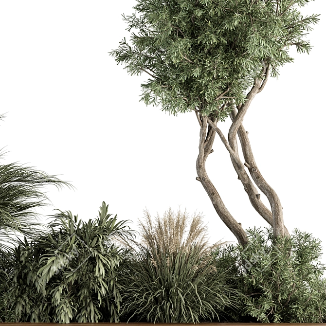 Evergreen Oasis - Outdoor Garden Set 3D model image 3