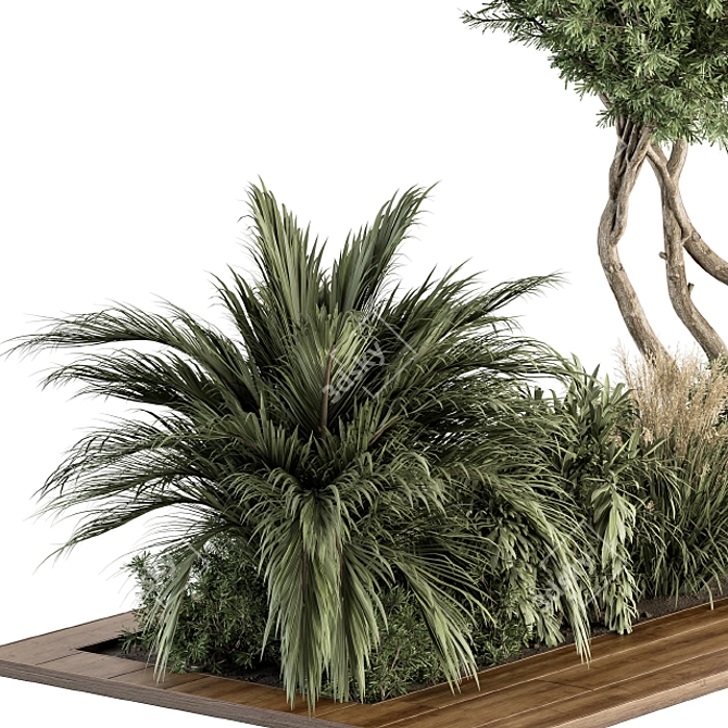 Evergreen Oasis - Outdoor Garden Set 3D model image 4