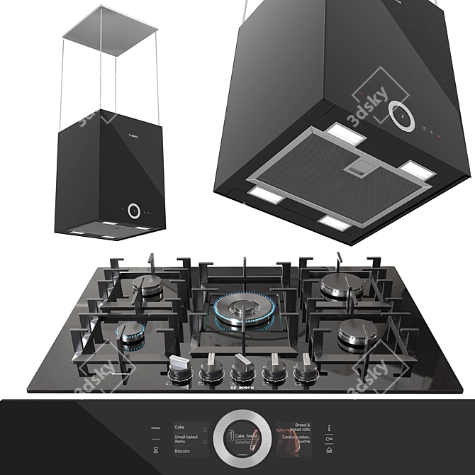 Bosch Home Appliance: Efficiency Redefined 3D model image 4