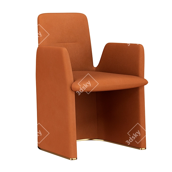 Elegant Poliform Guest Armchair 3D model image 2