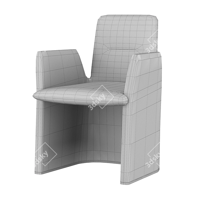 Elegant Poliform Guest Armchair 3D model image 4