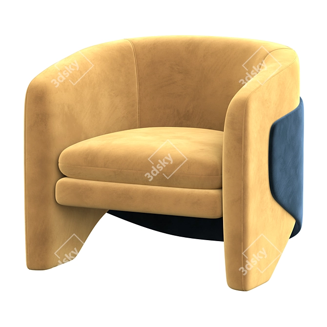 Westelm Thea Chair: Elegant and Comfy 3D model image 2