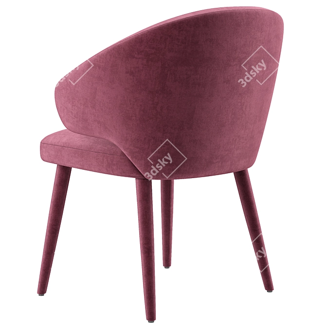 Elegant Cardinale Dining Chair: High-Quality, Textured, and Versatile 3D model image 4