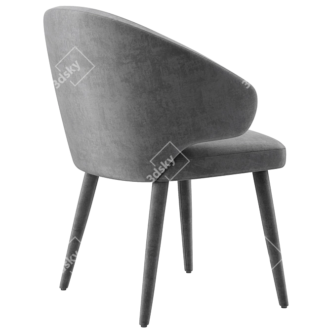 Elegant Cardinale Dining Chair: High-Quality, Textured, and Versatile 3D model image 5