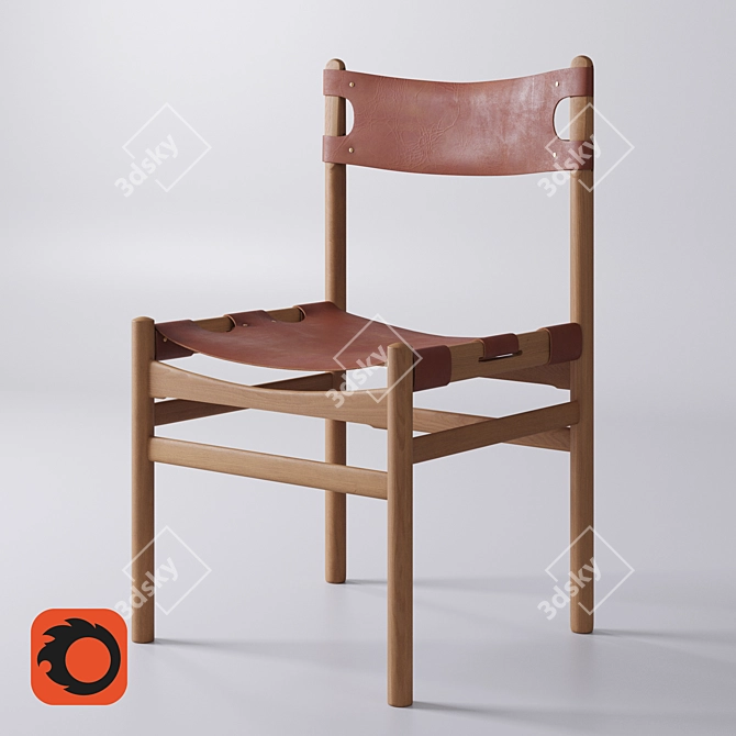 Cenzo Hunter: Luxury Dining Chair 3D model image 1