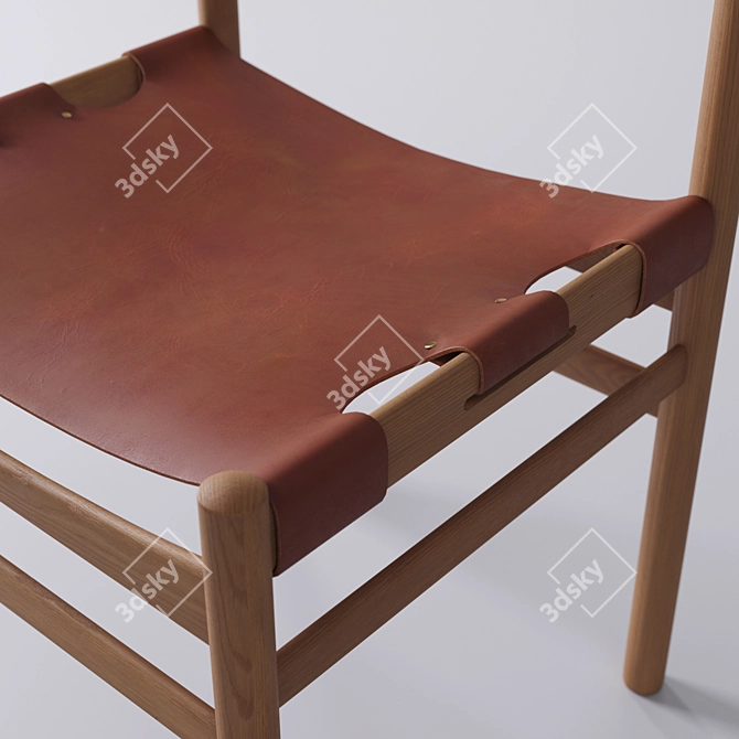 Cenzo Hunter: Luxury Dining Chair 3D model image 2