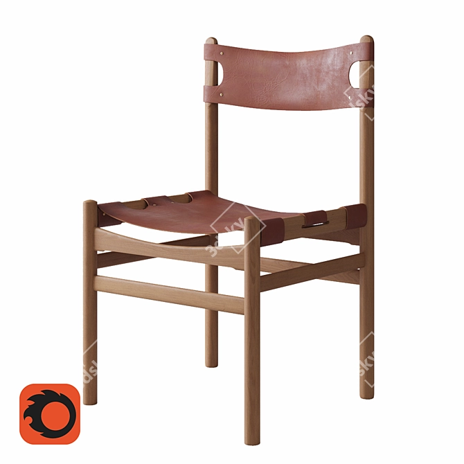 Cenzo Hunter: Luxury Dining Chair 3D model image 7