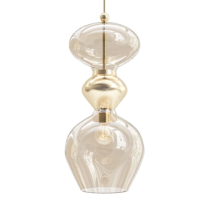 Futura XL Smoke Suspension Light 3D model image 1