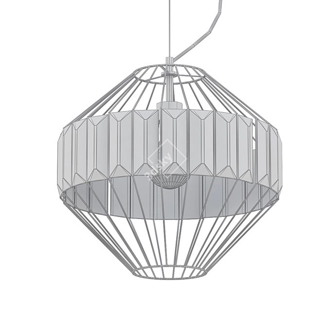 Minimalist Glass Pendant Light 3D model image 2