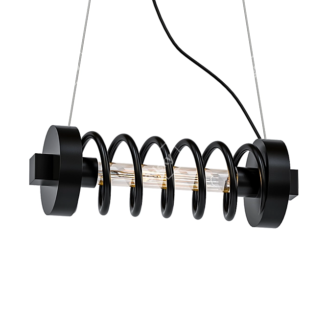 Elevated Elegance: Loft Spring Pendant 3D model image 1