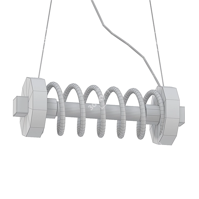 Elevated Elegance: Loft Spring Pendant 3D model image 2