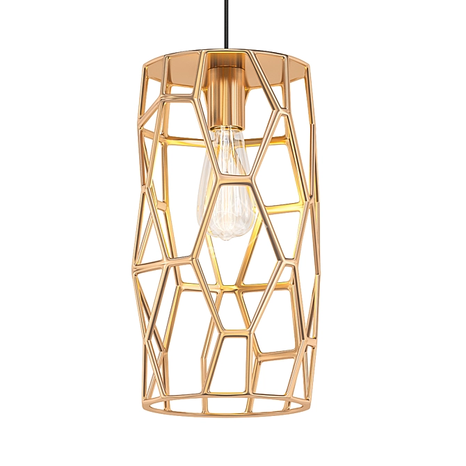 Modern Wire Pendant Light 3D model image 1